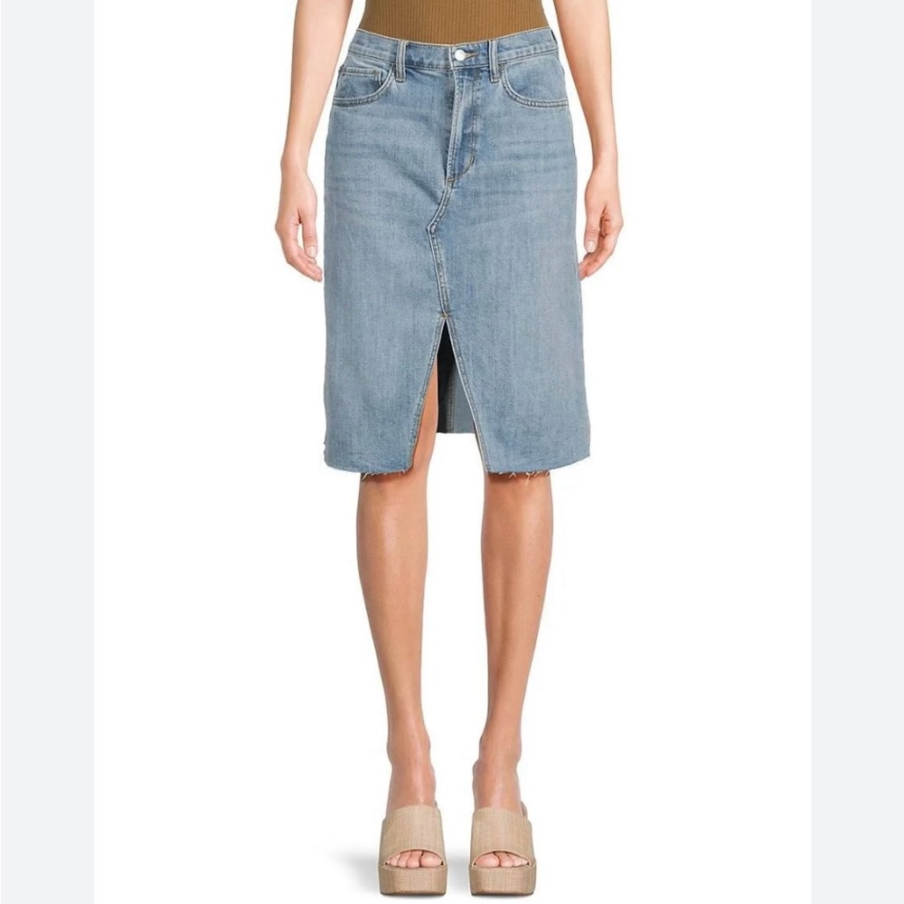 Joes Jeans High Waited Tatiana Midi Denim Skirt